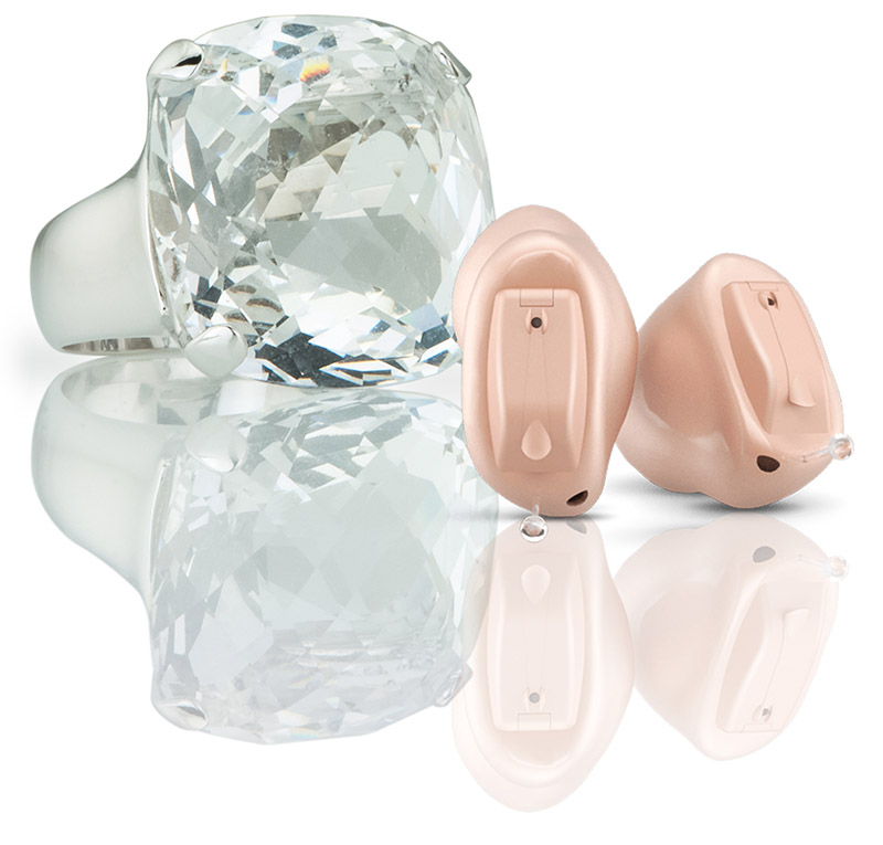 CIC Hearing aids placed inside the ear canal